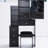 American Design Black Vanity Table With Cushioned Stool & Extra Large Mirror, Multi-Layer Storage For Compact Spaces Small Space- Stool, Huge Sliding Multi-Layered Storage, Dresser Limited Bedroom-755378458