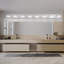 Applique murale chromée 8 lumières pour salle de bain 8 lumières DEL