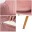 Fauteuil d'appoint rembourré pour le salon, rose