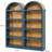 Freestanding 5 Tier Bookcase Set Of 2, Open Storage Display, Arched Top Design, Modern Farmhouse, Living Room-123501153