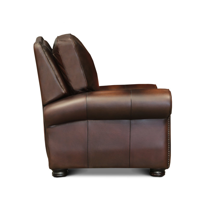 Buckingham Leather Recliner, Polo (Maestro Artisano), Yes, Espresso