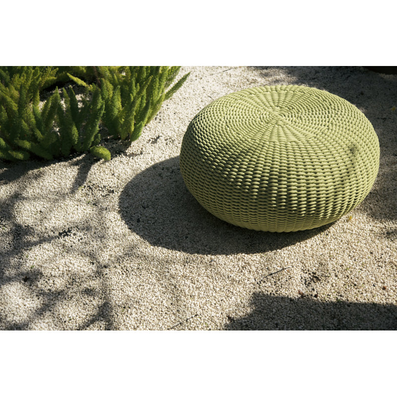 Harada Outdoor Pouf, Cane Round Ropetek