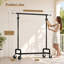 190 cm Rolling Clothes Rack-1726339201