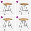 Leslee Metal Accent Stool