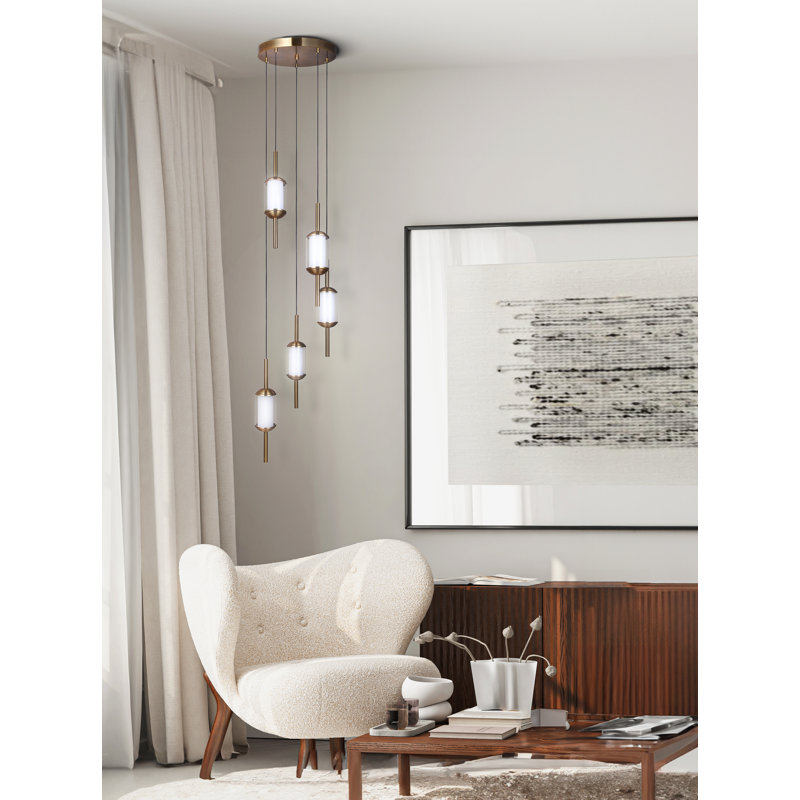 Luminaire suspendu 5 lumières Darlington