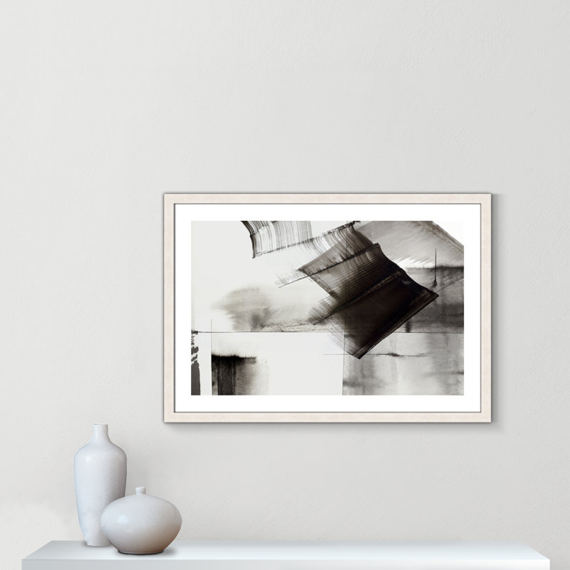Impression sur toile encadrée, Cadre à grain de bois blanc, H 26 po x l 32 po x P 1,125 po
