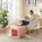 Catargiu Teddy Fleece Upholstered Ottoman-1343214649