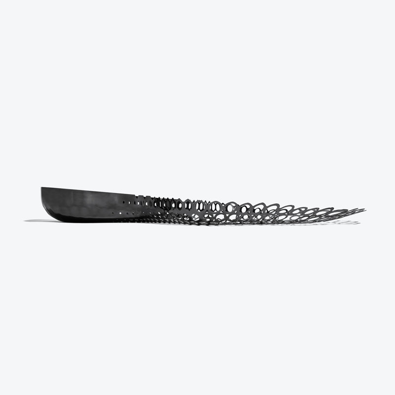 Cell Centerpiece, Black, Black Stainless Steel