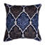 Ensemble de housse de coussin en lin brodé bleu et brun - Décoration de Noël 18 po x 18 po pour canapé-1035212654-1035212625