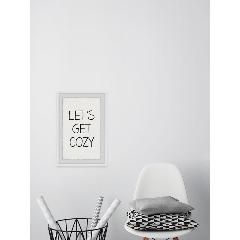 " Let's Get Cozy " Painting Print, 12" H x 8" W x 1.5" D