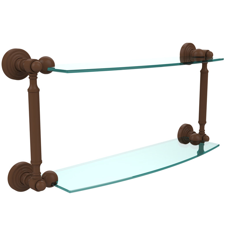 Étagère murale Beresford, l 22 po x H 8,5 po, Bronze antique