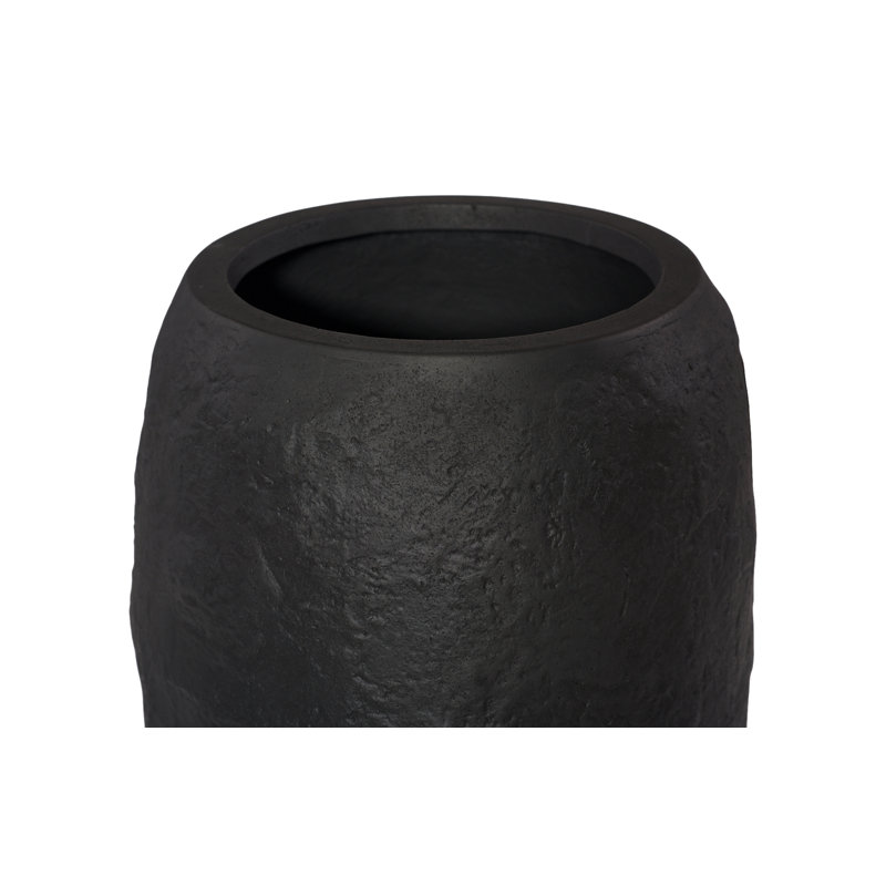 Aera Planter, Black, Small, 27" H x 16" W x 16" D