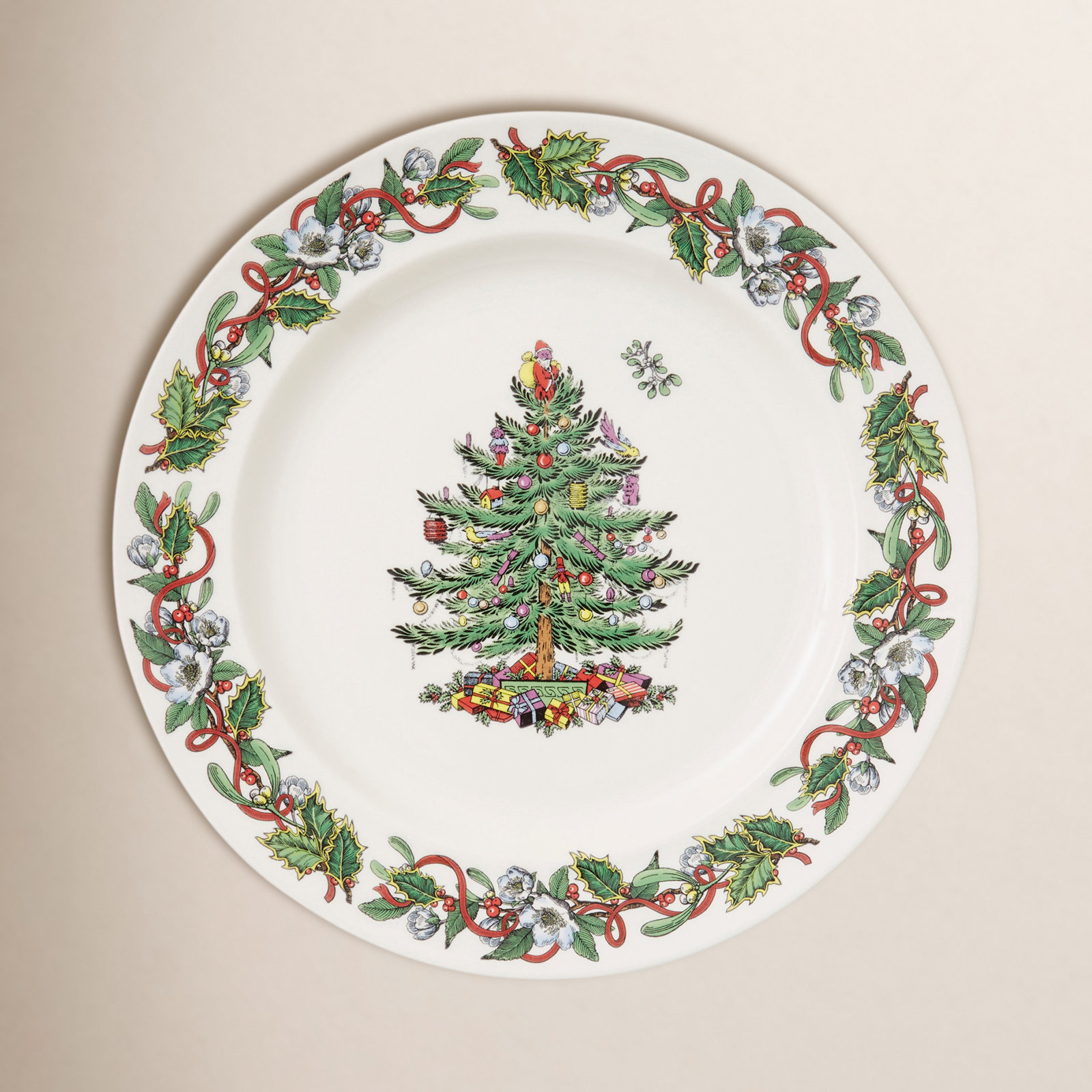 Christmas Wreath 8" Salad Plate
