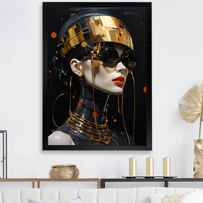 Futuriste mode couture femme Portrait III - art mural Chanel