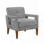 Chaise d'appoint de style Mid-Century de 29 po Eleena - Chenille-1240744102