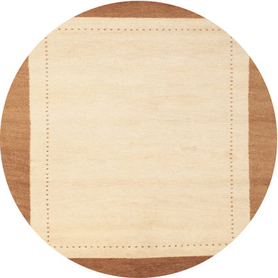 Tapis beige/brun contemporain