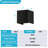 4-Pack LED Black Square Up/down Wall Light, Adjustable Beam Angle Aluminum Ip65 Waterproof Wall Sconce-621042504-621042502