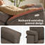 Fauteuil inclinable électrique avec massage par vibration, double chauffage et appui-tête réglable-1748290245