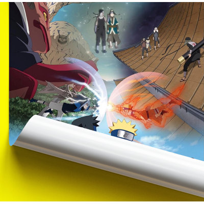 Officiellement sous licence Naruto - Will of Fire, affiche d'art - 24 x 36 pouces - reproduction décorative - papier affiche - prêt à encadrer