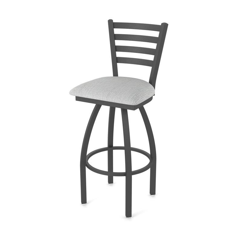 Tabouret pivotant Jackie, Étain, Tabouret de comptoir (siège d'une hauteur de 25 p, Tissu - alpin graphique