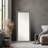 Cottage Non-Beveled Wood Framed Full-Length Floor Leaner Mirror