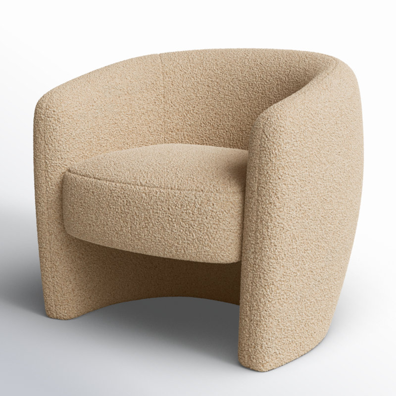 Fauteuil Solace, Sherpa brun clair