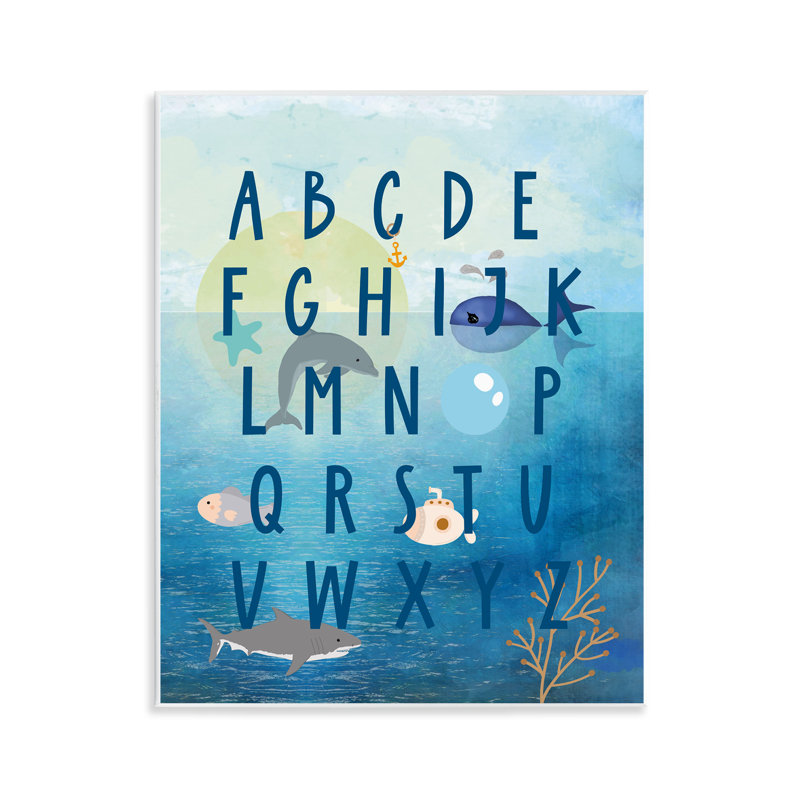 Art mural Sea Alphabet par Daniela Santiago