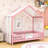 House Bed With Slats And Safety Railings-723540002-723540007