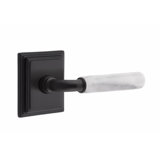 Select Round Passage (Hall & Closet) Door Lever with Square Rosette