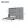Grand lit escamotable mural avec placard