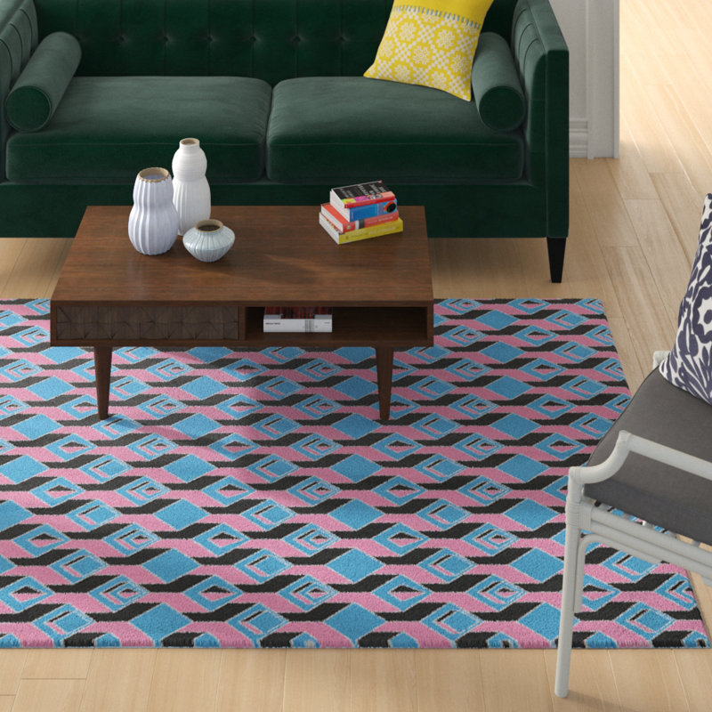 Jordao Geometric Indoor Rug, Rectangle 5' x 7'