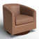 Bennett Vegan  Leather Swivel Barrel Chair
