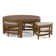 Table basse en rotin avec bancs Raffles