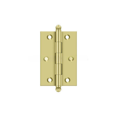 Charnière 3 po x 2 po Deltana CH3020U3, avec embouts sphériques en laiton poli