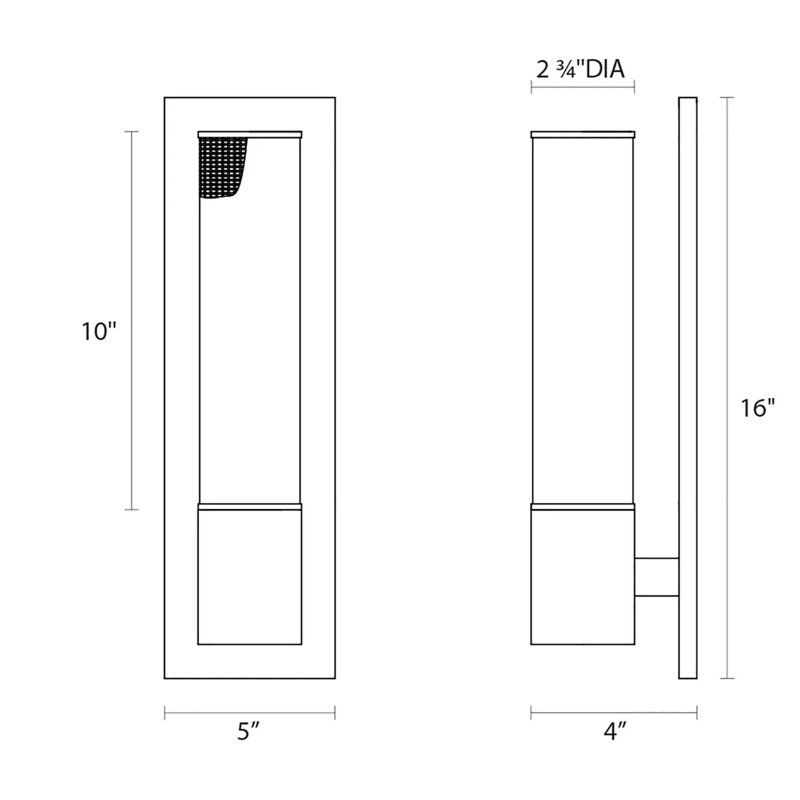 Urban Edge 1 - Light Flush Mounted Sconce