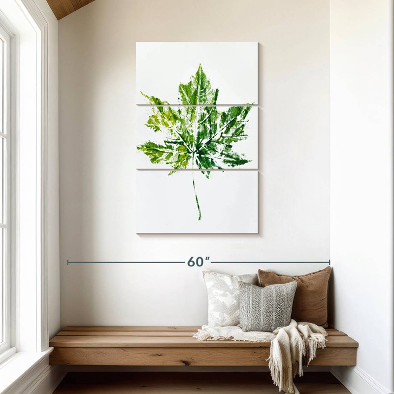 Harnek Abstract Leaf, 45" H x 28" W