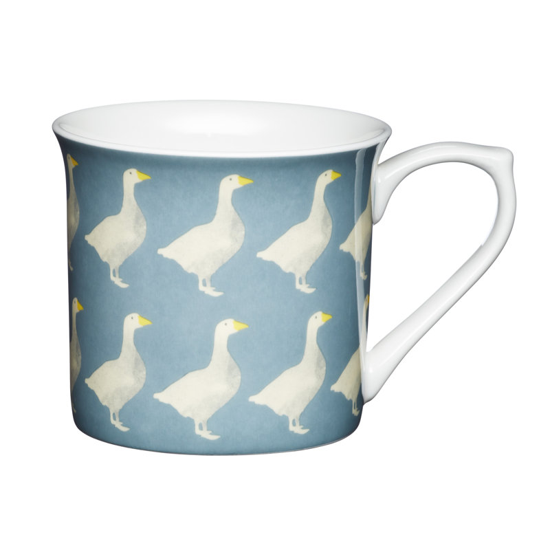 KitchenCraft Geese Bone China Mug Set, 8