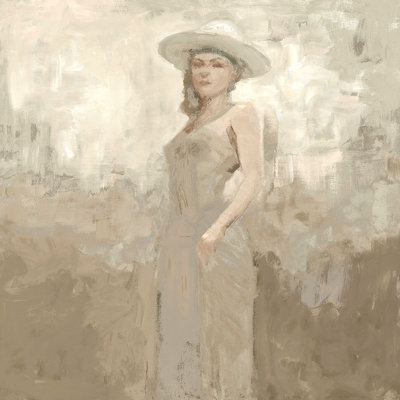 «Right Girl I» par Mark Sargent - Art mural encadré
