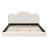 King Size Upholstered Platform Bed, Beige-220123183