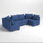 Canapé modulaire réversible à 6 places modulaire en U avec design personnalisable-1187331936