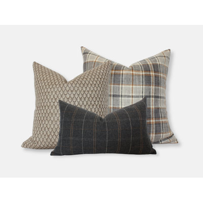 Brown Gray Pillow Set