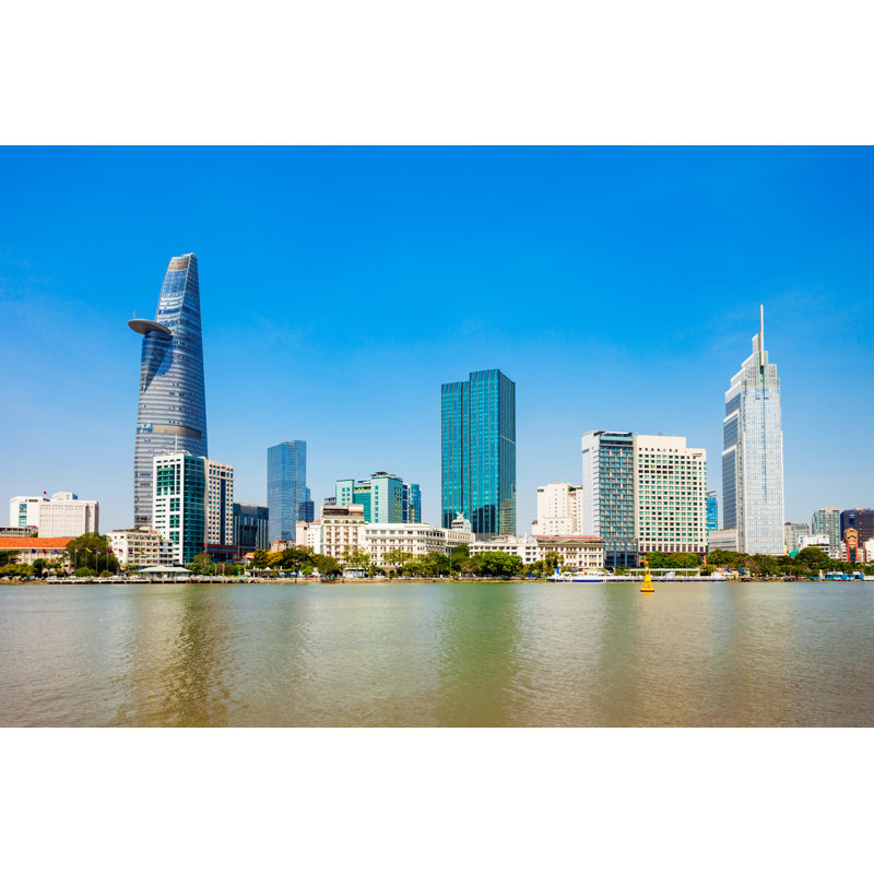 Ho Chi Minh sur une photographie sur toile, H 24 po x l 36 po