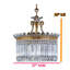 Lustre suspendu en laiton clair Crinoline-89994242-89994259-89994251