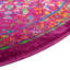 Tapis rond rose en polypropylène tissé à la machine Kleinschmidt-784270030