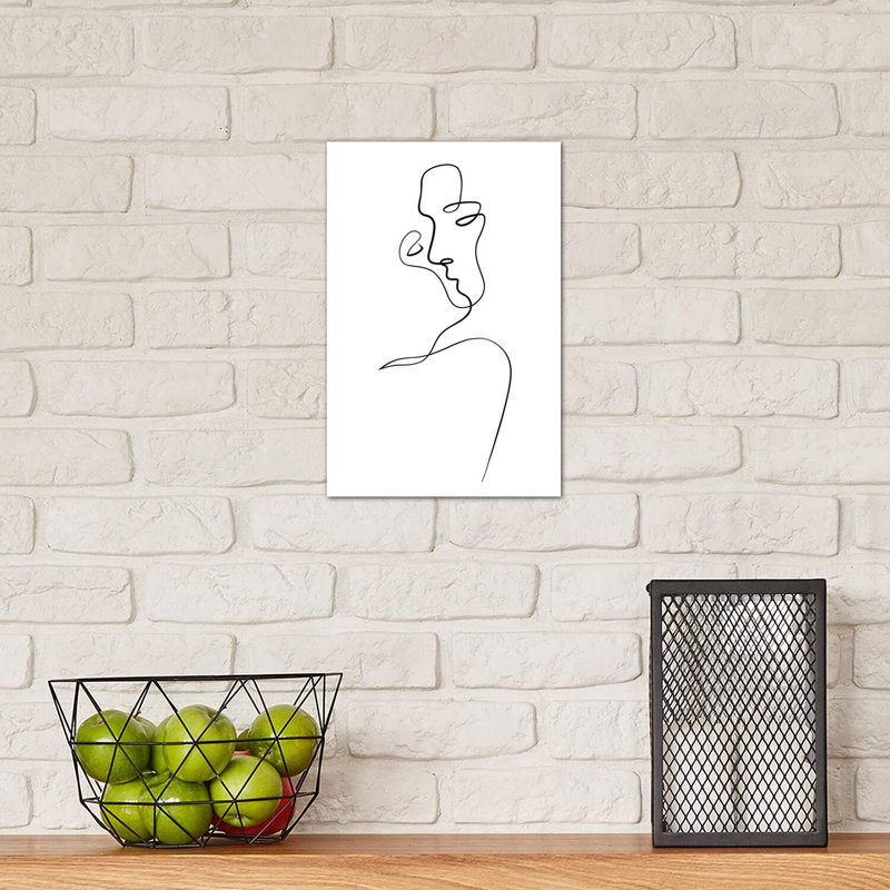 Aligned At The Lips by Dane Khy - Wrapped Canvas Print, 20.32 cm H x 30.48 cm W