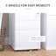 Simlai 39cm Wide 3 -Drawer Mobile File Cabinet