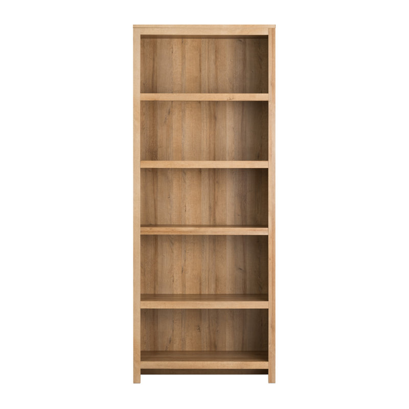 Ardicoan 31.75" W x 80" H x 12" D Bookcase, Oak