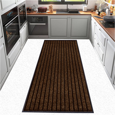 Kiyarah Non-Slip Striped Indoor / Outdoor Doormat
