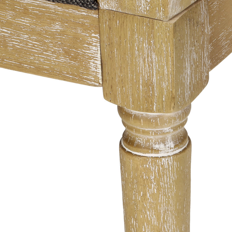 Chaise d'appoint en bois d'hévéa, Gris anthracite