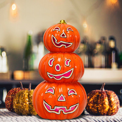 Présentoir lumineux à 3 niveaux d'Halloween